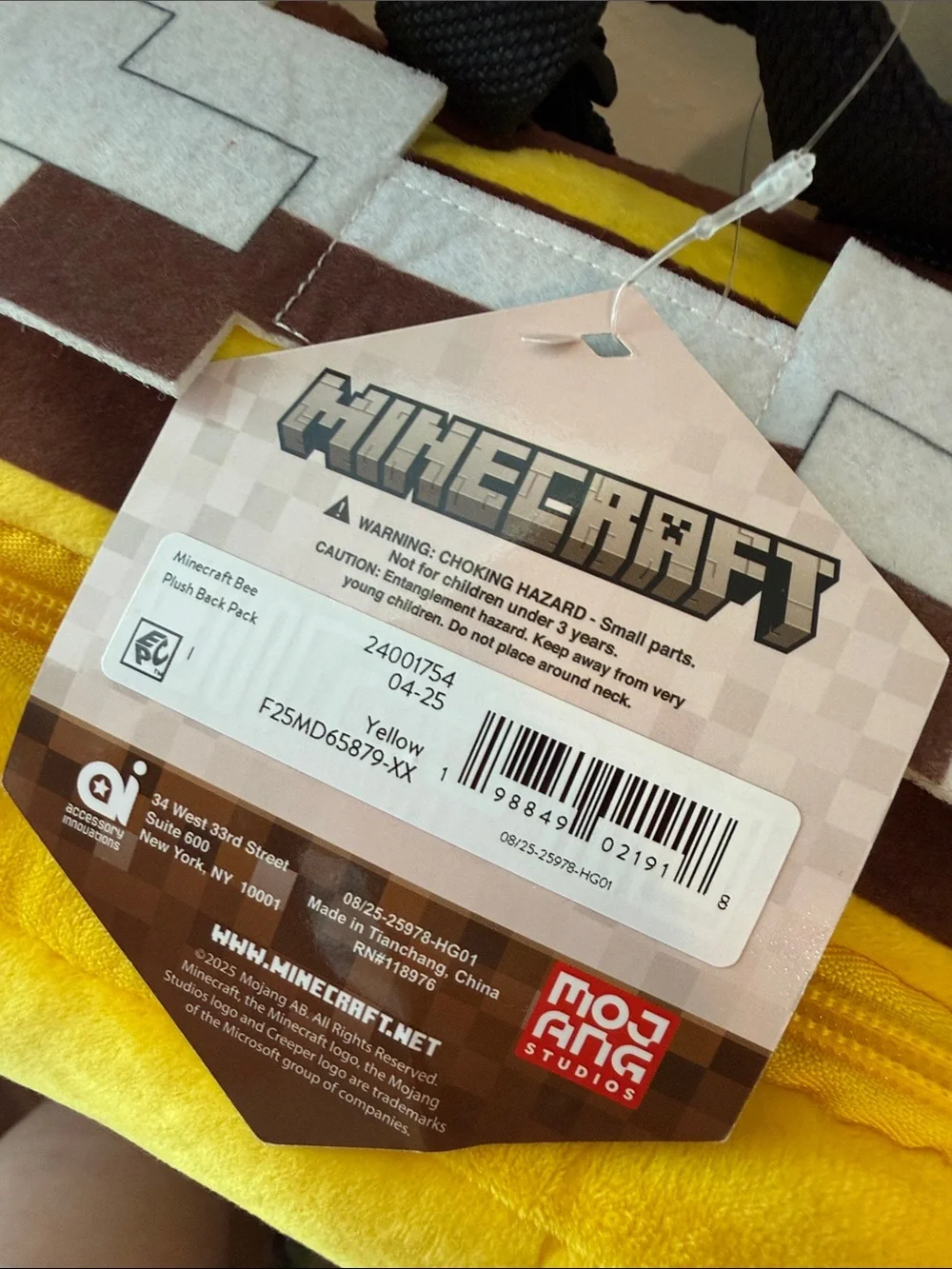 Minecraft bright yellow